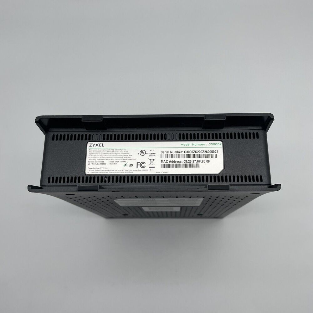 CenturyLink ZyXEL C3000Z DSL Modem Wireless Router No Power Adapter - Picture 7 of 7